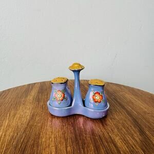 Chikaramachi Purple Salt And Pepper Shaker Set